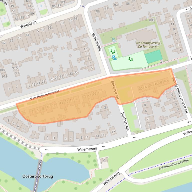 Kaart van postcodegebied 1623JE.