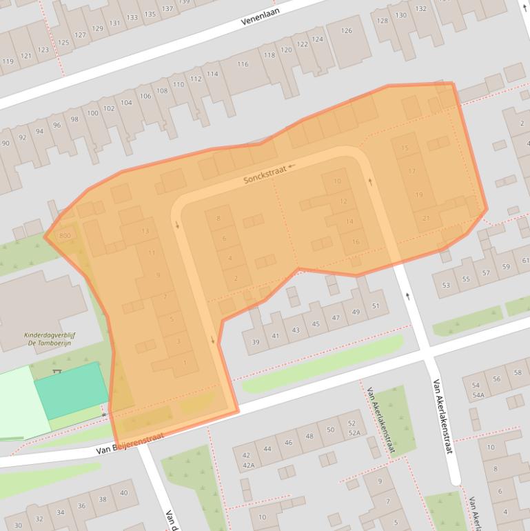 Kaart van postcodegebied 1623JH.