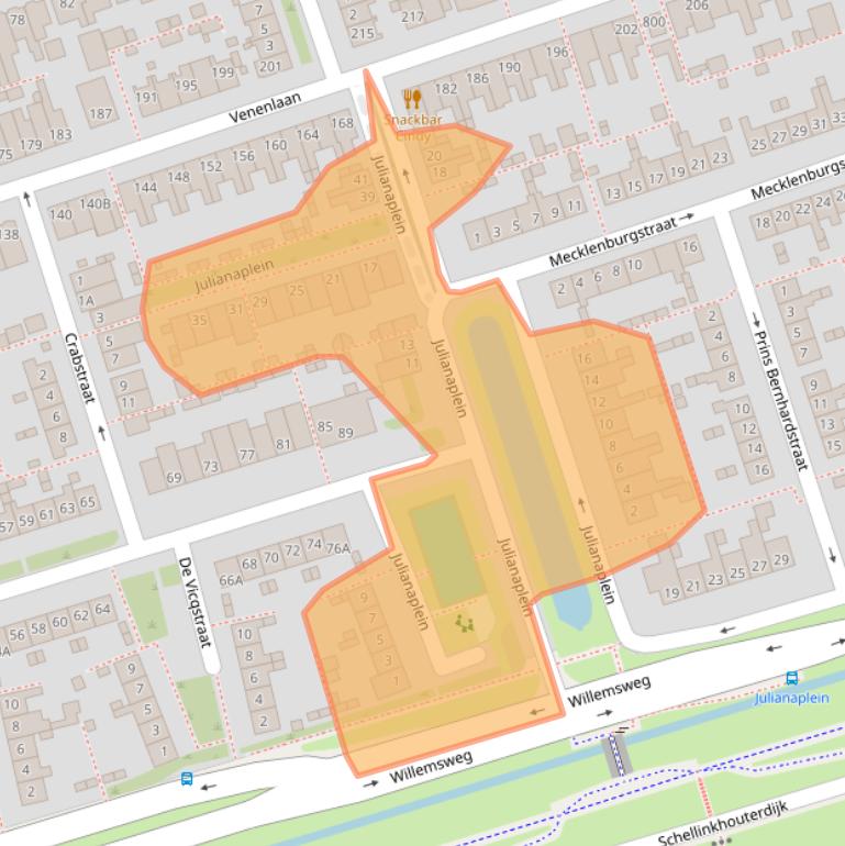 Kaart van postcodegebied 1623JM.