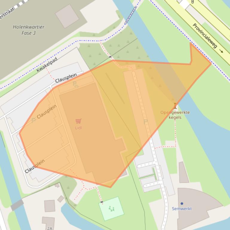 Kaart van postcodegebied 1623KD.