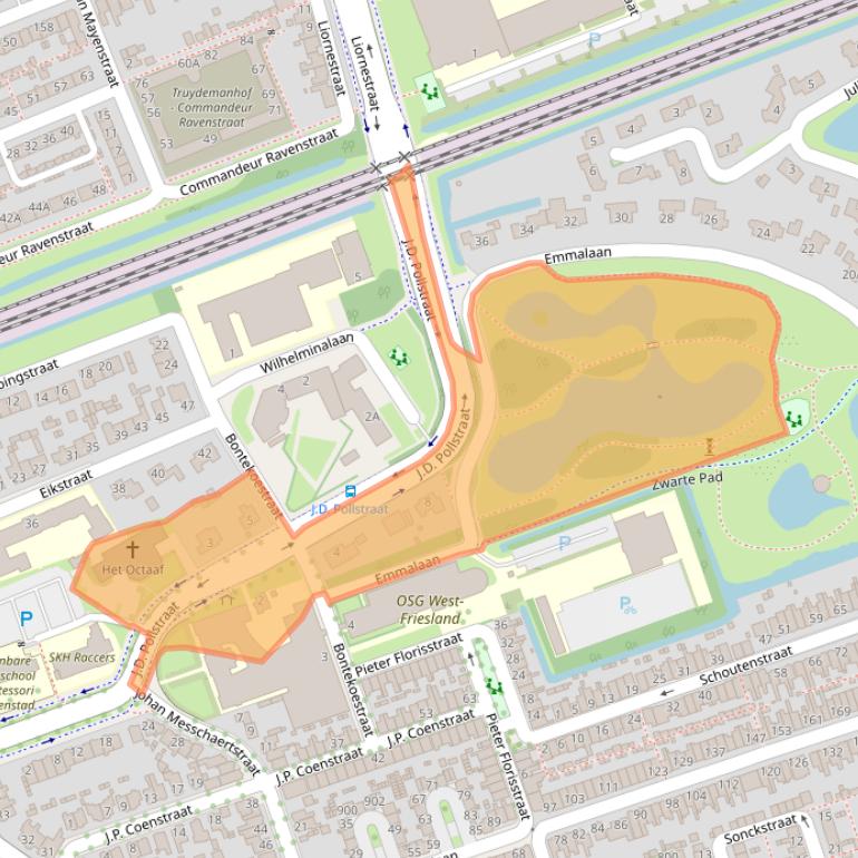 Kaart van postcodegebied 1623LM.