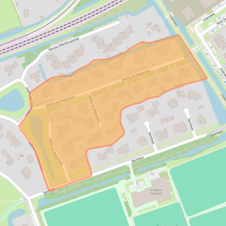 Kaart van postcodegebied 1623MH.