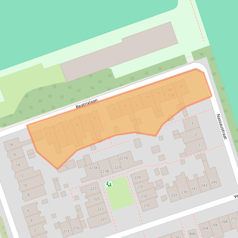 Kaart van postcodegebied 1623MJ.