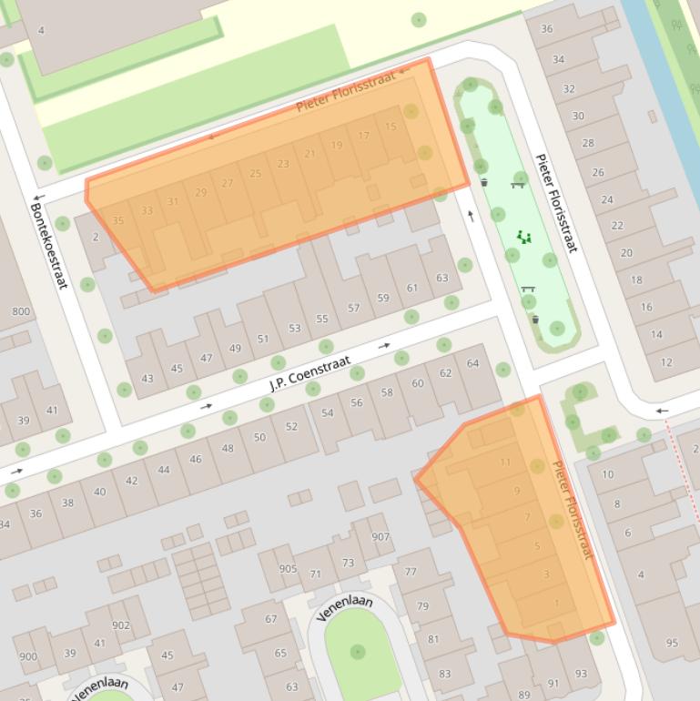 Kaart van postcodegebied 1623RS.