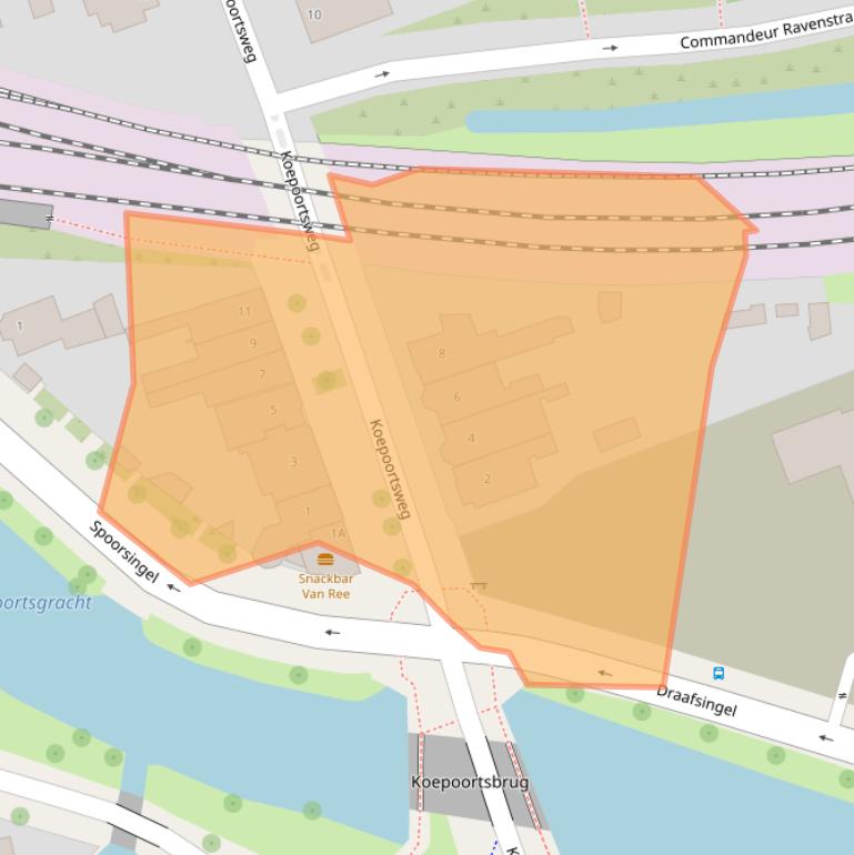 Kaart van postcodegebied 1624AA.