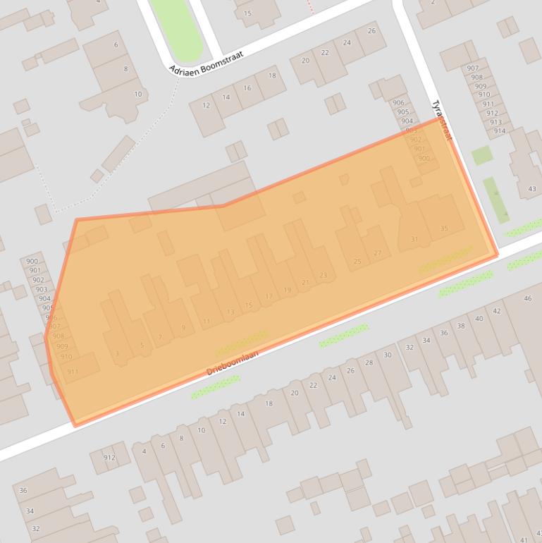 Kaart van postcodegebied 1624BA.