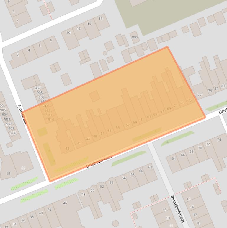 Kaart van postcodegebied 1624BB.