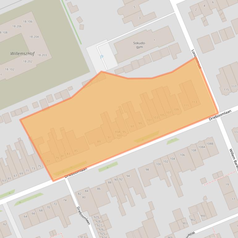 Kaart van postcodegebied 1624BC.