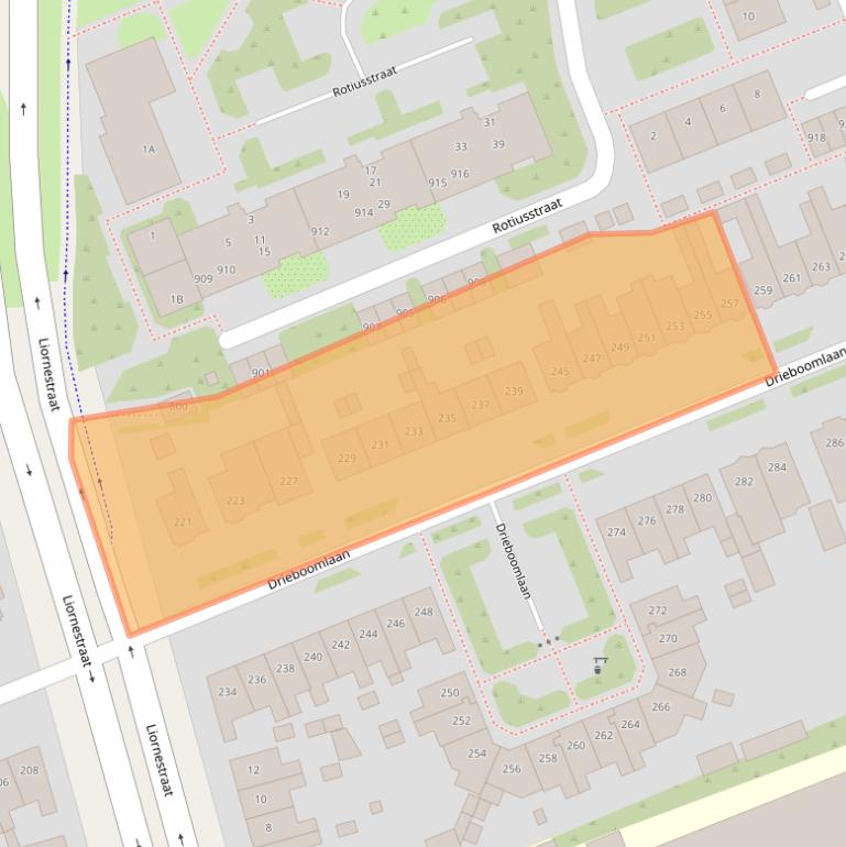Kaart van postcodegebied 1624BH.