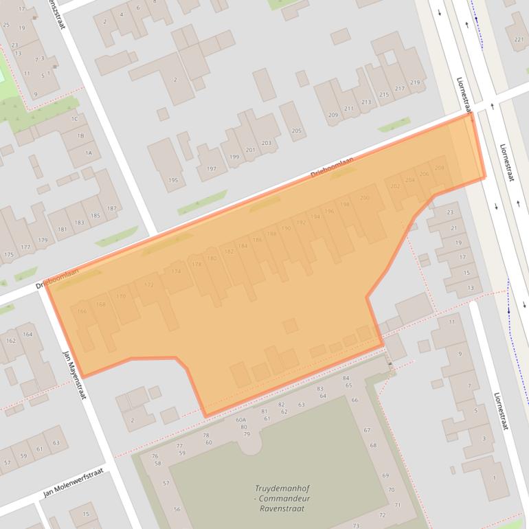 Kaart van postcodegebied 1624BS.