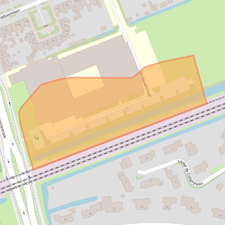 Kaart van postcodegebied 1624BX.