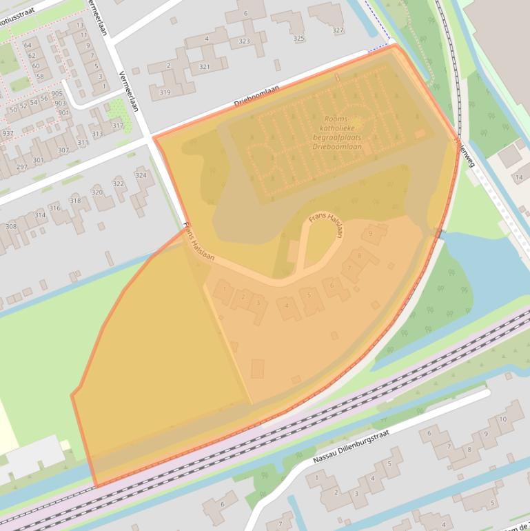 Kaart van postcodegebied 1624BZ.
