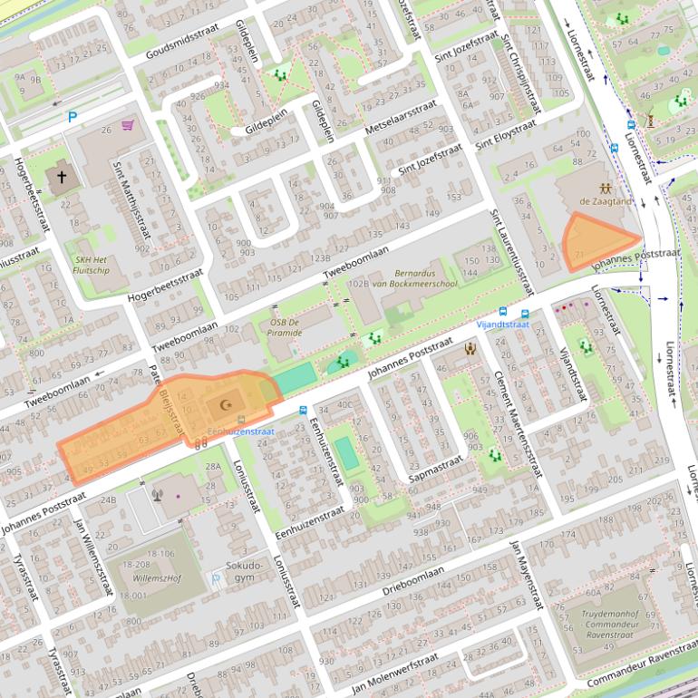 Kaart van postcodegebied 1624CB.