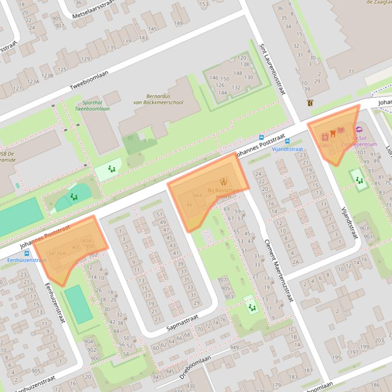 Kaart van postcodegebied 1624CD.