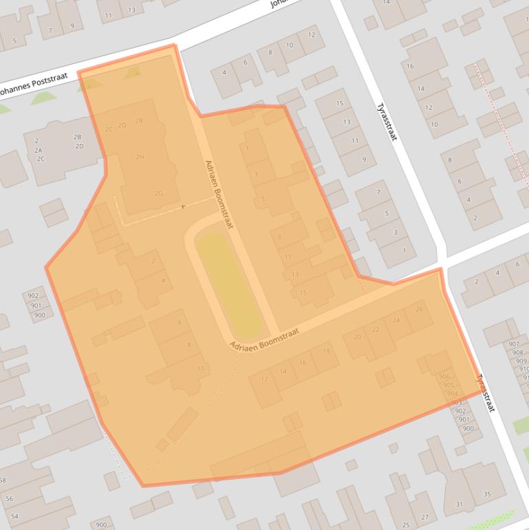 Kaart van postcodegebied 1624CE.