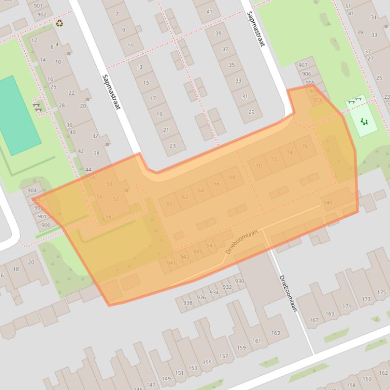 Kaart van postcodegebied 1624CN.