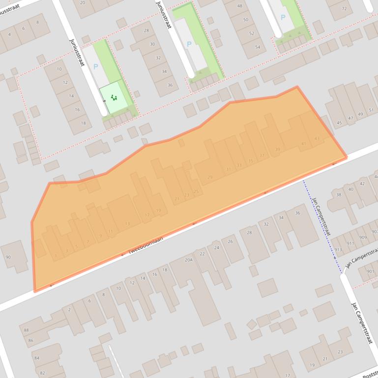 Kaart van postcodegebied 1624EA.