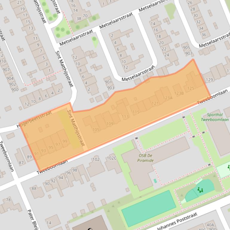 Kaart van postcodegebied 1624EC.