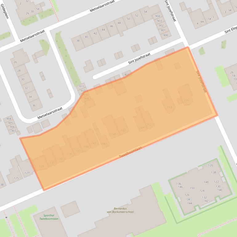 Kaart van postcodegebied 1624ED.