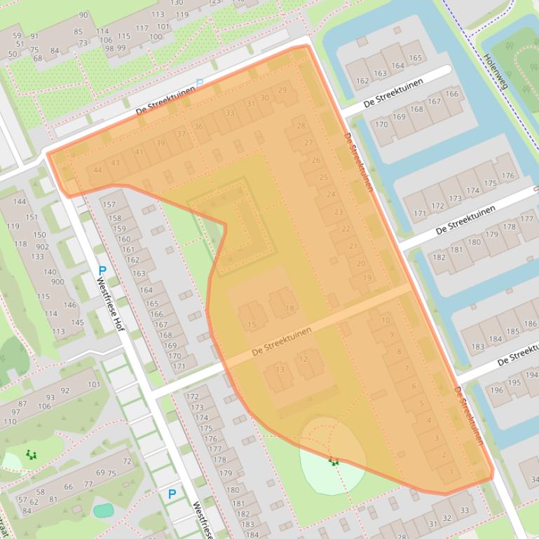 Kaart van postcodegebied 1624GN.