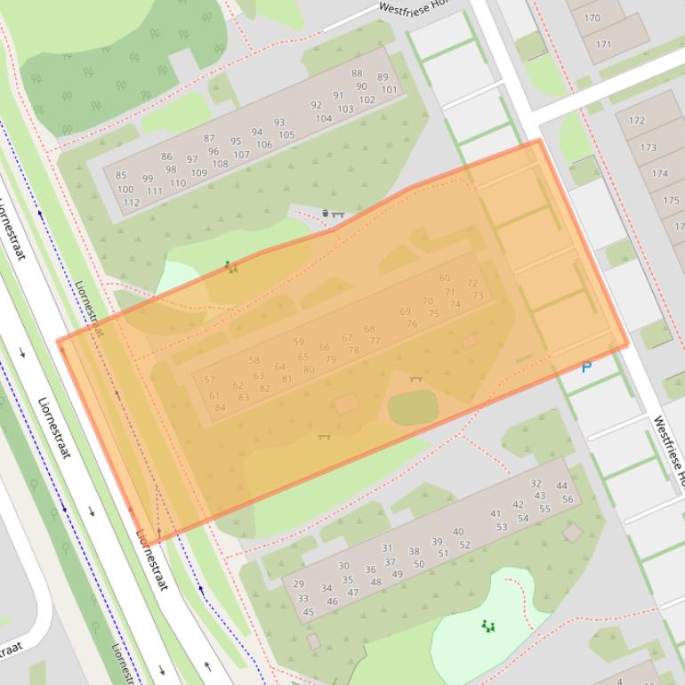 Kaart van postcodegebied 1624HC.