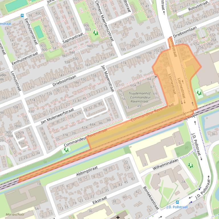 Kaart van postcodegebied 1624HH.