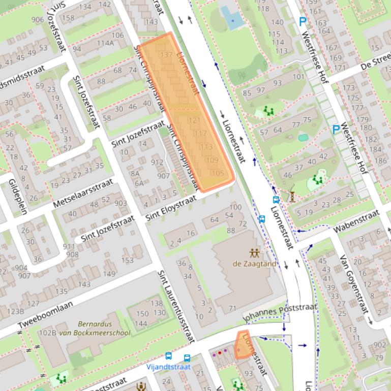 Kaart van postcodegebied 1624HL.