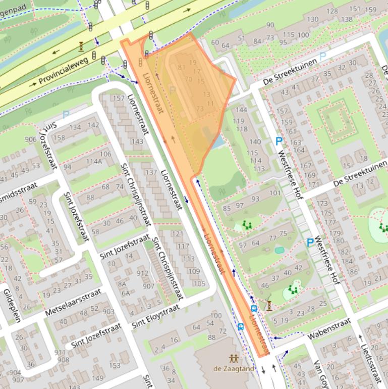 Kaart van postcodegebied 1624HN.