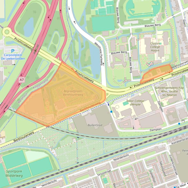 Kaart van postcodegebied 1624NT.