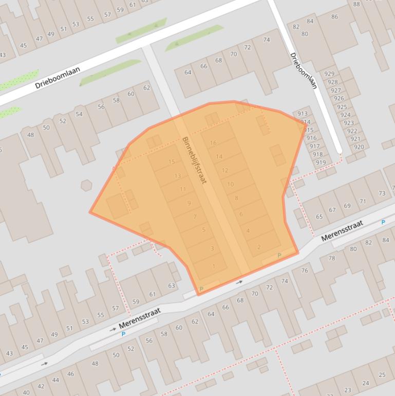 Kaart van postcodegebied 1624TM.