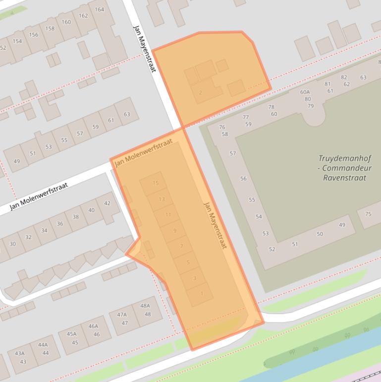 Kaart van postcodegebied 1624TT.
