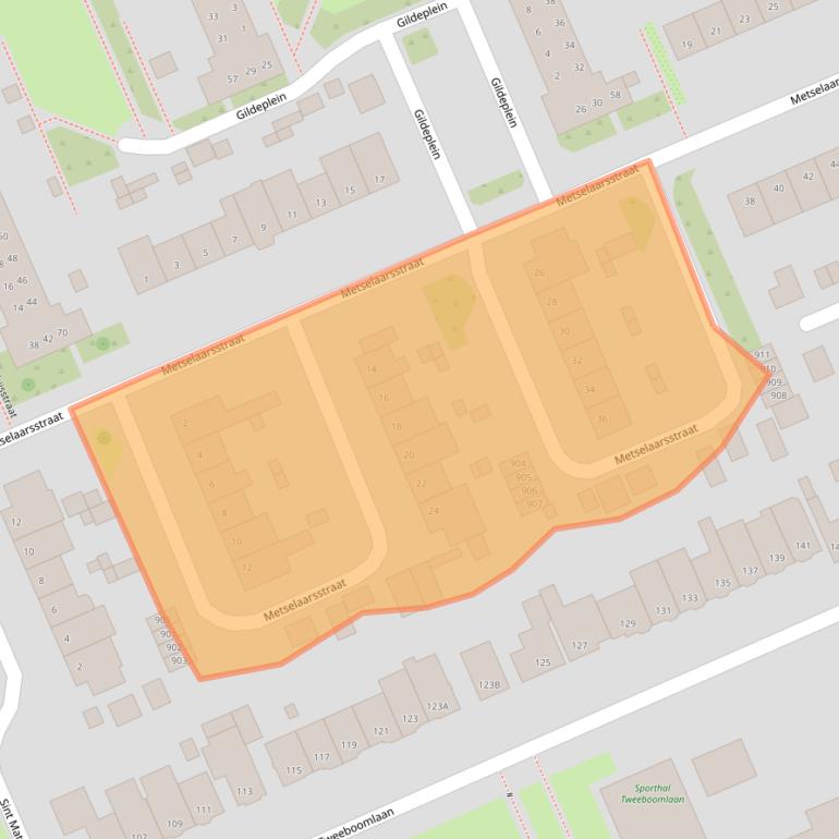 Kaart van postcodegebied 1624VB.