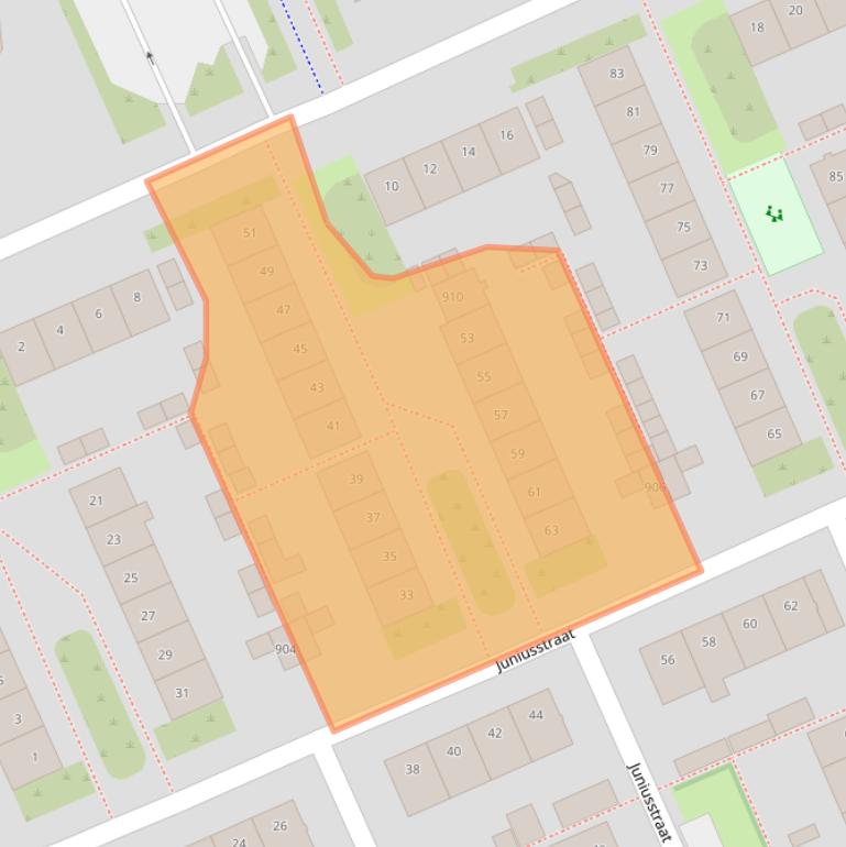 Kaart van postcodegebied 1624XB.