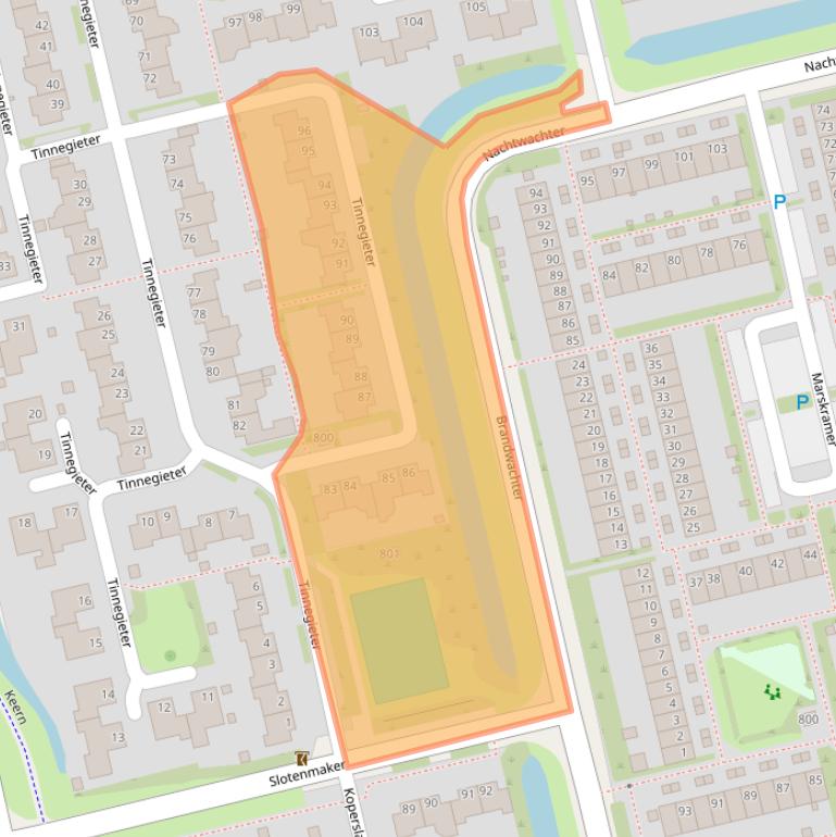 Kaart van postcodegebied 1625AV.