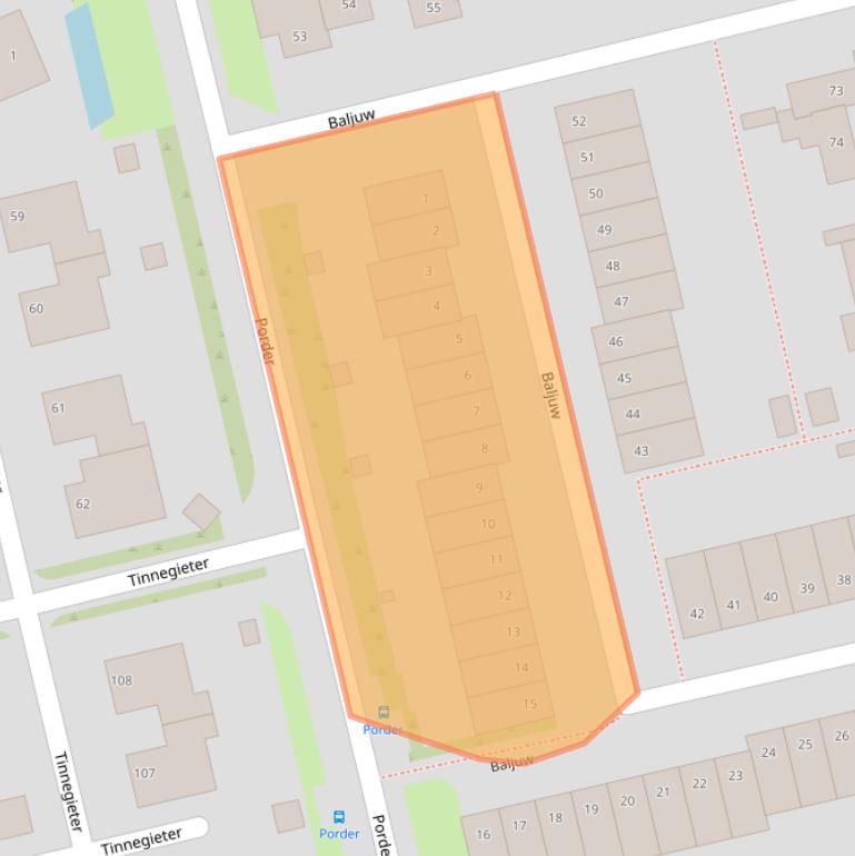 Kaart van postcodegebied 1625BA.