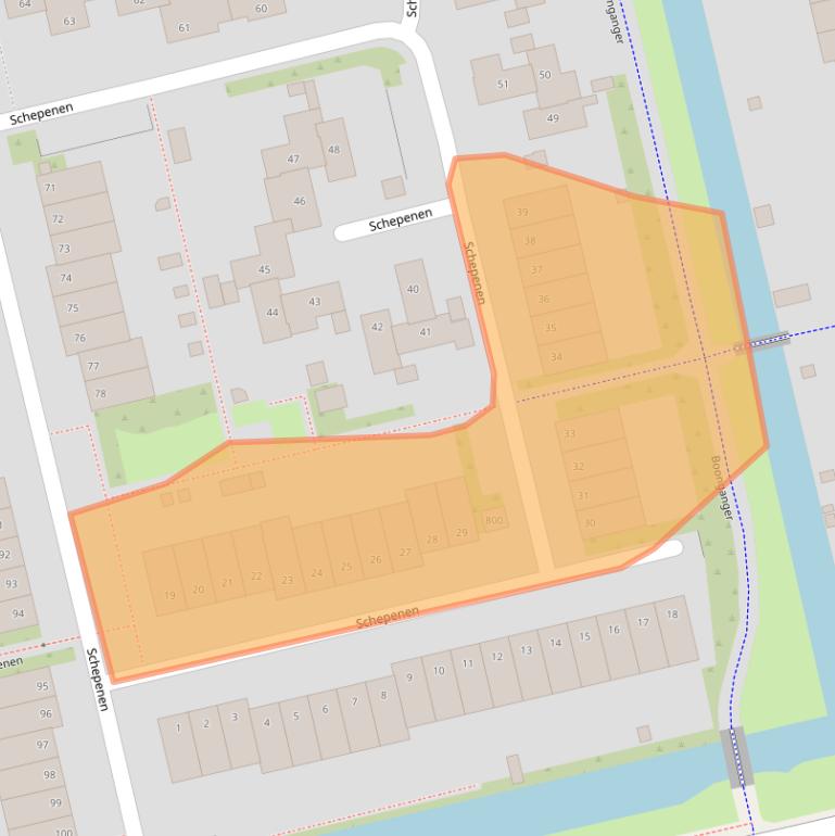 Kaart van postcodegebied 1625BH.