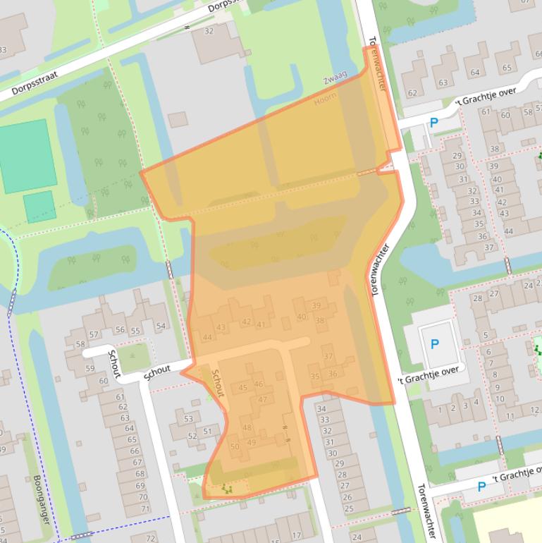 Kaart van postcodegebied 1625BP.