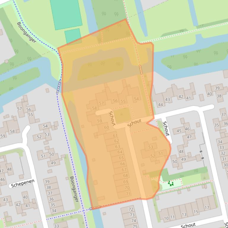 Kaart van postcodegebied 1625BR.