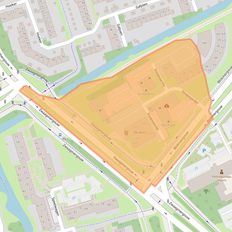 Kaart van postcodegebied 1625BZ.