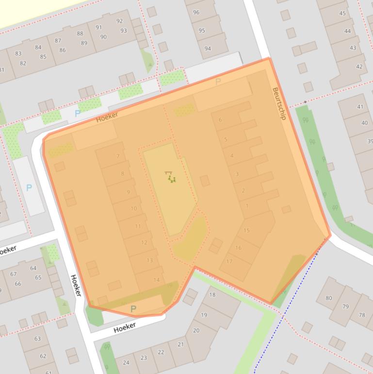Kaart van postcodegebied 1625CA.