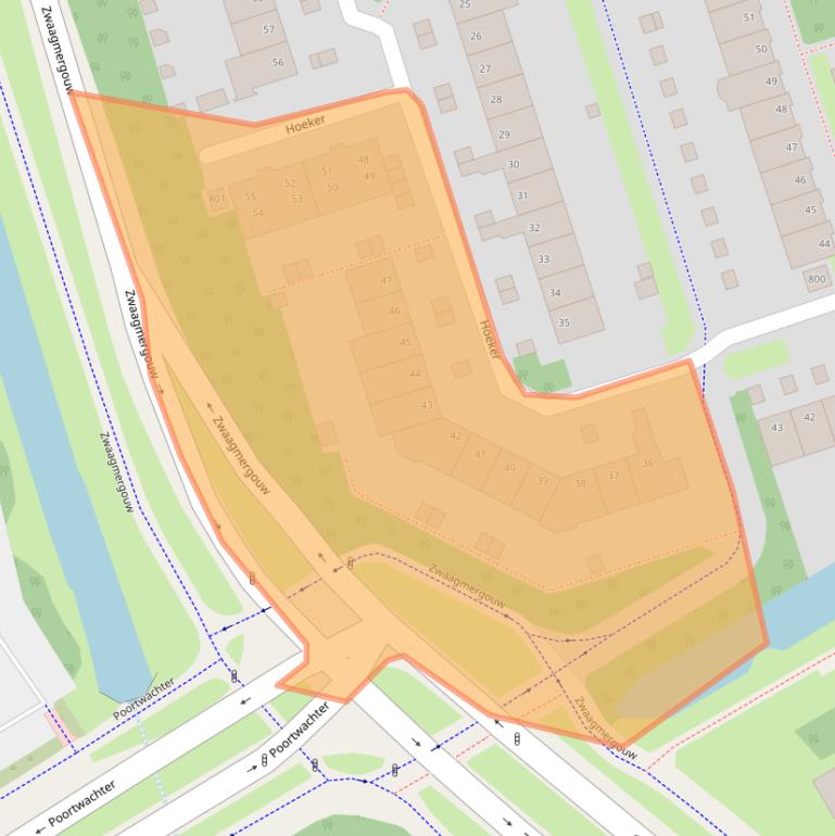 Kaart van postcodegebied 1625CC.