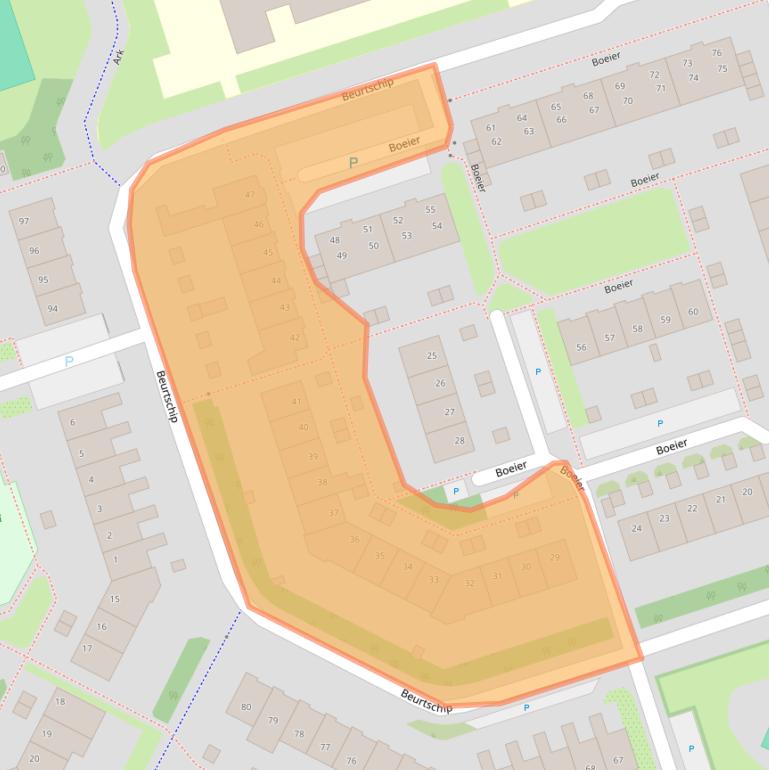 Kaart van postcodegebied 1625CJ.