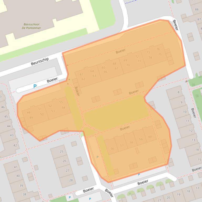 Kaart van postcodegebied 1625CK.