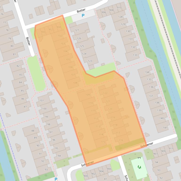 Kaart van postcodegebied 1625DH.