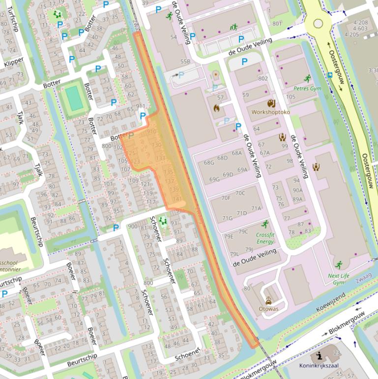 Kaart van postcodegebied 1625DJ.