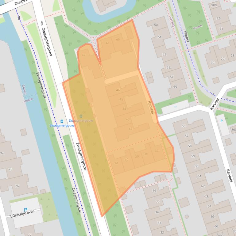Kaart van postcodegebied 1625ER.
