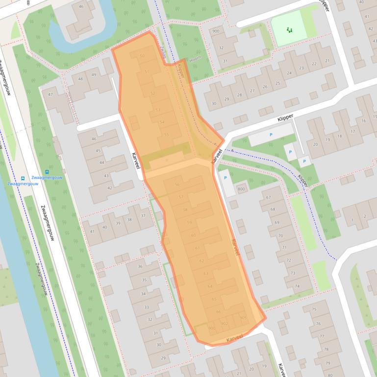 Kaart van postcodegebied 1625ES.
