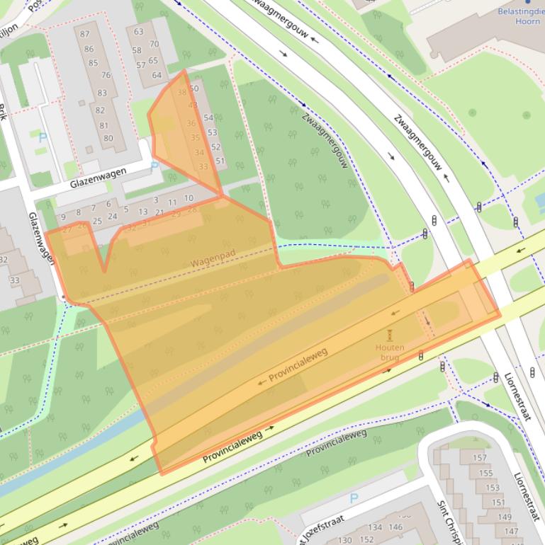 Kaart van postcodegebied 1625GB.