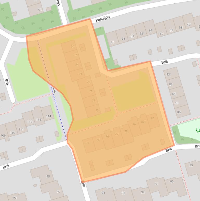 Kaart van postcodegebied 1625GK.