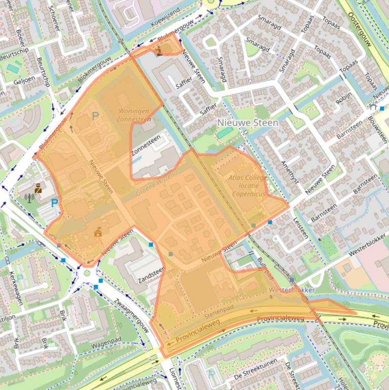 Kaart van postcodegebied 1625HV.